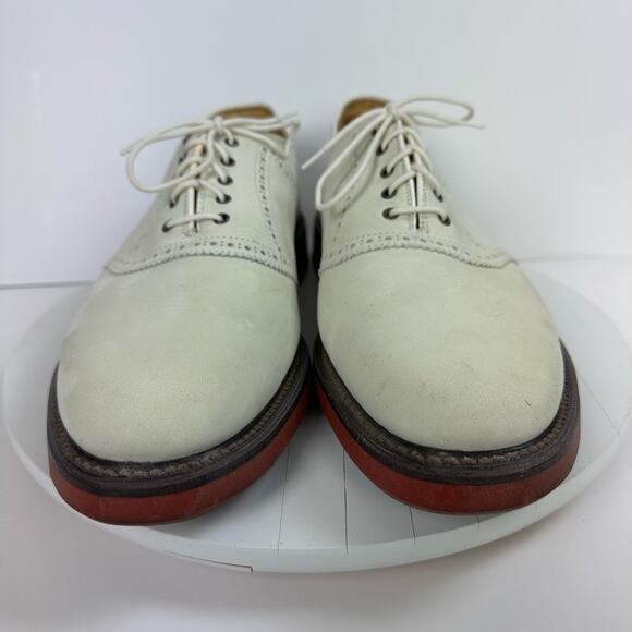 George Cox Barrie Ltd Oxford Shoes Men’s Size US 12 EU 44 Cream - Picture 2 of 10